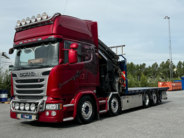 Bodbil Scania R490 8X2X6 -2016 | Palfinger PK78002-SH F JIB och Winsch kranbil