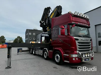 Bodbil Scania R490 8X2X6 -2016 | Palfinger PK78002-SH F JIB och Winsch kranbil