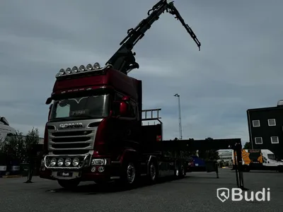 Bodbil Scania R490 8X2X6 -2016 | Palfinger PK78002-SH F JIB och Winsch kranbil