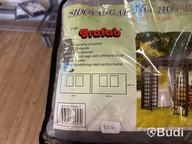 Sidoväggar till paviljong - Brafab