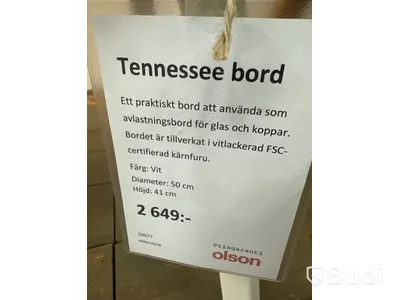Litet bord, Ny i kartong
