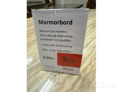Bord med marmorskiva