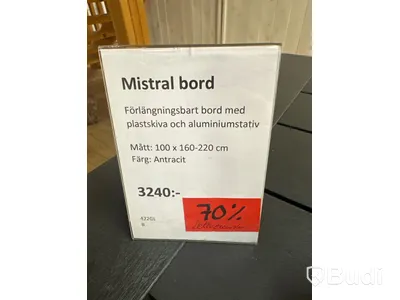 Förlängningsbart bord