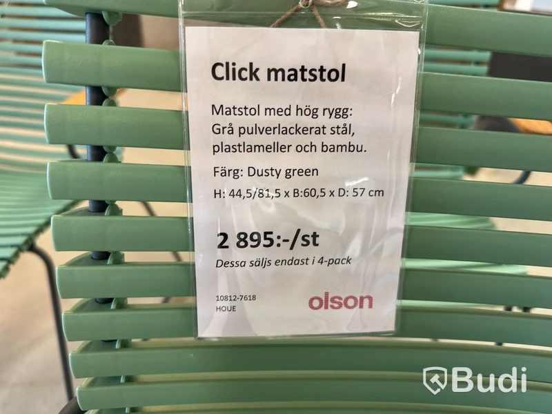 4 st. Matstolar