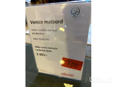 Matbord OBS! Repor i glaset.