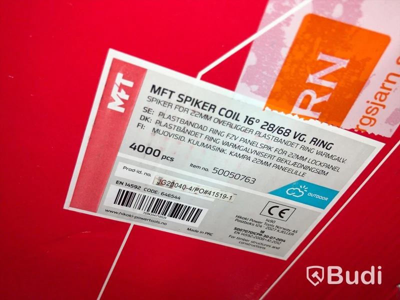 2 st. Plastbandad spik, 4000-pack – MFT 2,8X68. Totalt ord. pris inkl. moms: ca 4000 kr