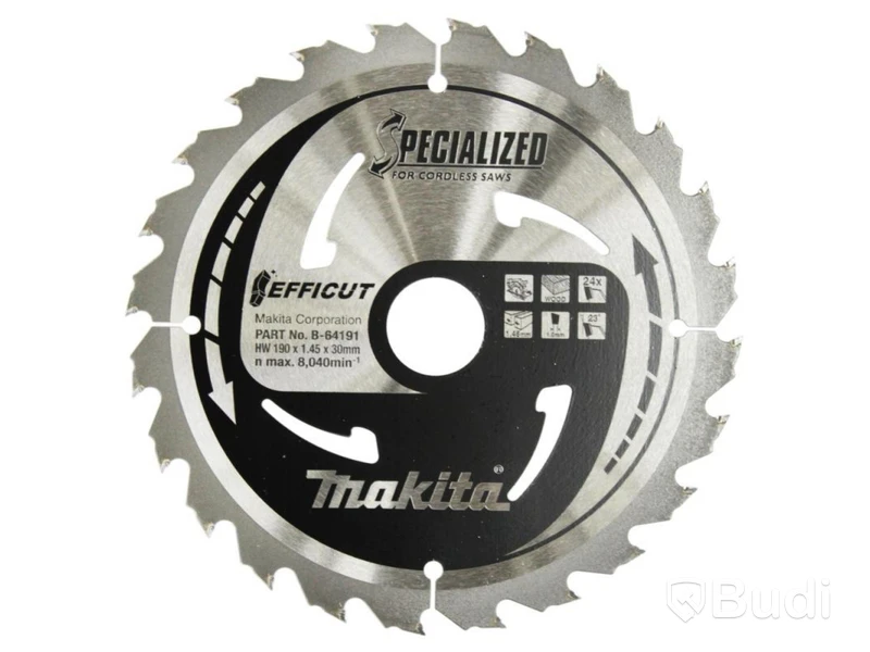 5 st. Makita sågklinga B-64185, 190x30 mm. Totalt ord. pris inkl. moms: ca 1700 kr