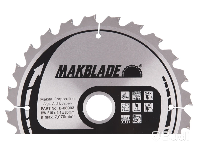 4 st. Makita Makblade Sågklinga HM 216x30x2,4 mm, 24T B-08903, Totalt ord. pris inkl. moms: ca 3200 kr