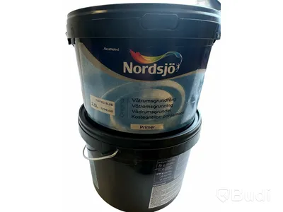 Våtrumsgrundfärg samt diverse tillbehör för målning, Ord. pris inkl. moms: ca 2500 kr
