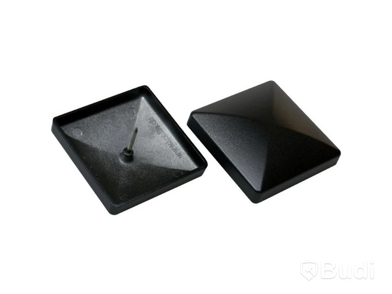 Stolphatt Cap 76 svart, 8x8 cm.  Ca 45 st. Totalt Ord. pris inkl. moms: ca 3000 kr