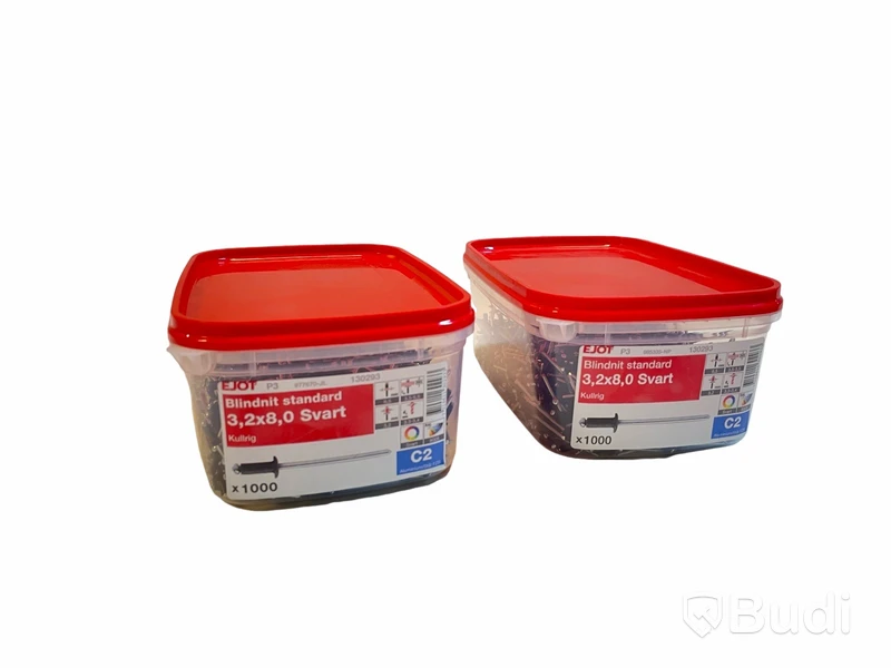 2 st. Blindnit 1000-pack — Ejot, 3,2x8,0, Totalt ord. pris inkl. moms: ca 2000 kr