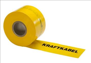 (NY) 5 st. rullar markeringsband, Kraftkabel 250m, Totalt ord. pris inkl. moms: ca 1000 kr