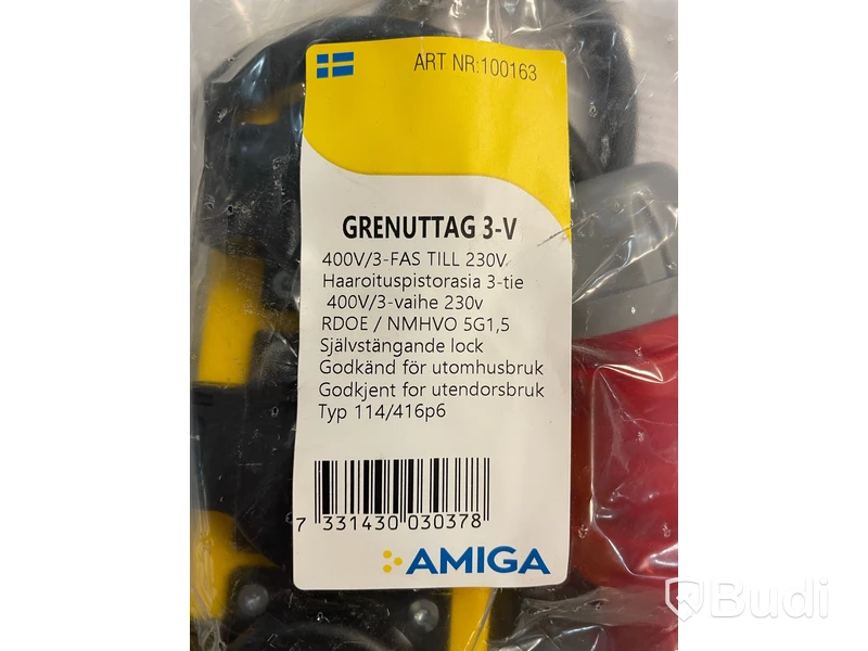 Motorkabel 10m 32A + Grenuttag 3-V - Amiga H07RN-f 5Gs, Ord. pris inkl. moms: ca 1400 kr