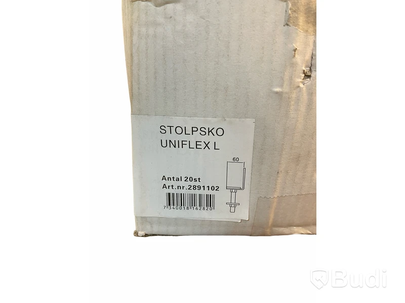 ca 40 st. Stolpsko — uniflex L justerbar, Totalt ord. pris inkl. moms: ca 1200 kr