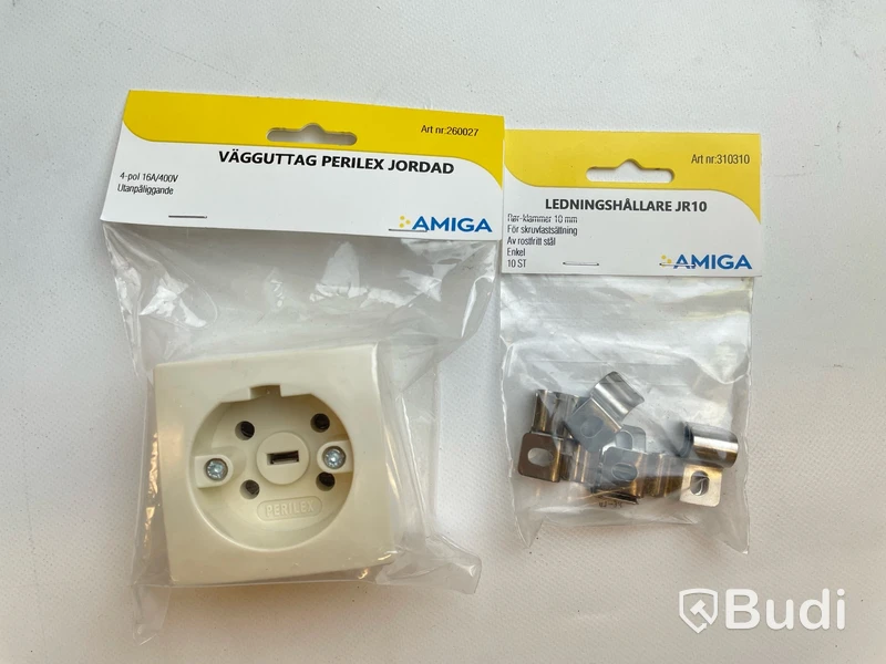 Parti med strömbrytare, dimmer och diverse produkter från AMIGA, Totalt ord. pris inkl. moms: ca 3 kr, Ord. pris inkl. moms: ca 3500 kr