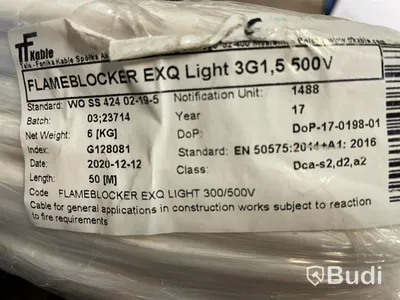 Parti med flexrör elkablar, EXQ, EQLQ, EXLQ, Totalt ord. pris inkl. moms: ca 2600 kr