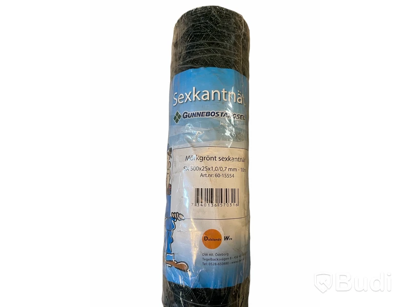 3 st. Sexkantnät — 500x25x1,0/0,7 mm - 10 m, Gunnebostängsel, Totalt ord. pris inkl. moms: ca 600 kr