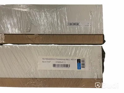 3 st. 3-pack Fönstersmyg m. fals vitmålad — 16x150 mm, 4200 mm