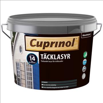 (NY) Täckfärg 5L vit samt Täcklasyr 2,5L vit, Cuprinol, Totalt ord. pris inkl. moms: ca 1300 kr