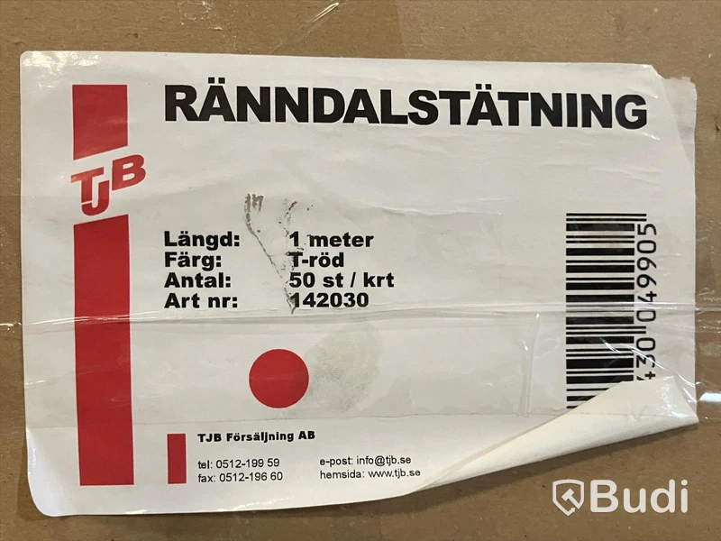 2 st. krt Ränndalstätning TJB, T-röd och svart. Totalt ord. pris inkl. moms: ca 3000 kr