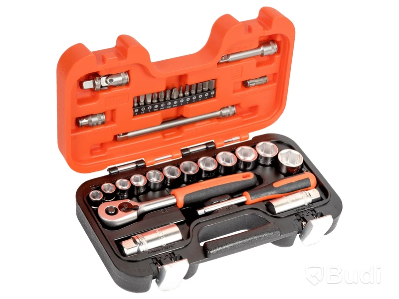 Hylsnyckelsats 1/4” 3/8” 34-delar Bahco SL34 , Ord. pris inkl. moms: ca 1000 kr