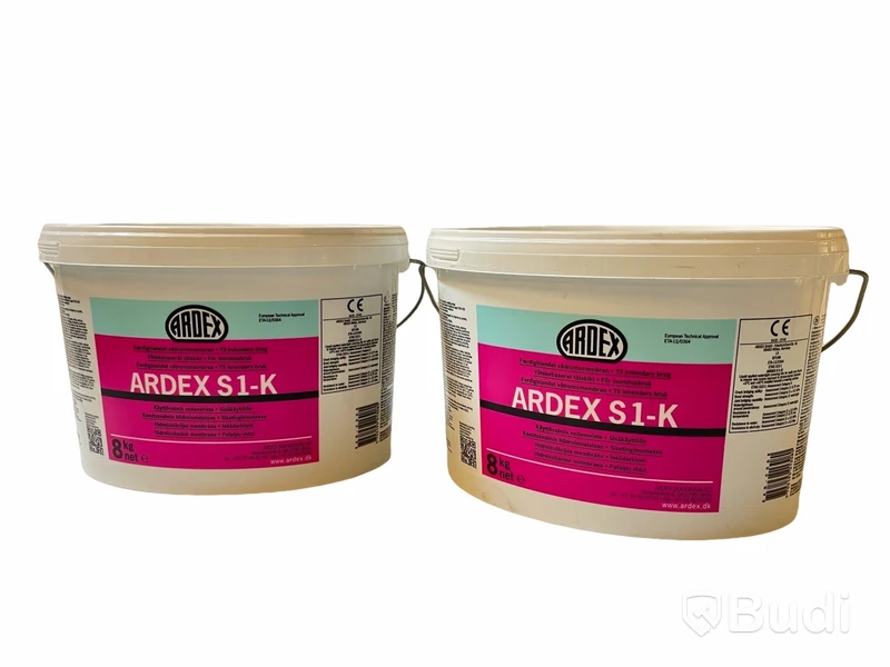 2 st. Tätskikt — Ardex S1-K, 8 kg, Totalt ord. pris inkl. moms: ca 2000 kr