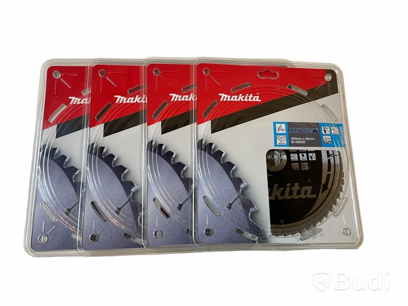 4 st. Sågklinga 260x30 Makita B-08981, Totalt ord. pris inkl. moms: ca 1600 kr