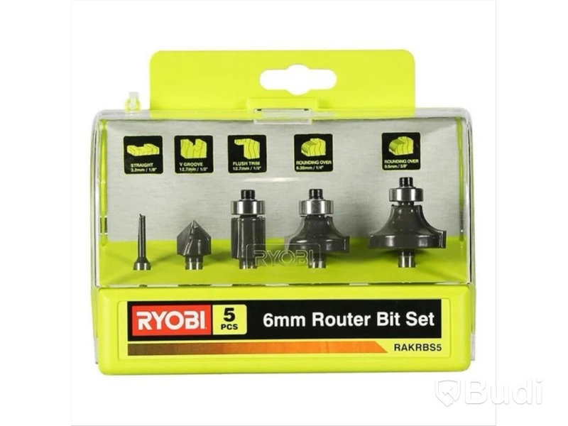 4 st. Frässtålset, Ryobi RAKRBS5 6mm, Totalt ord. pris inkl. moms: ca 1400 kr