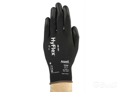 12st  12-pack ARBETSHANDSKE stl 9 ANSELL HYFLEX 48-101 , Märke: ANSELL, Artno: 52687-9 ,  ord. pris: 7920 kr