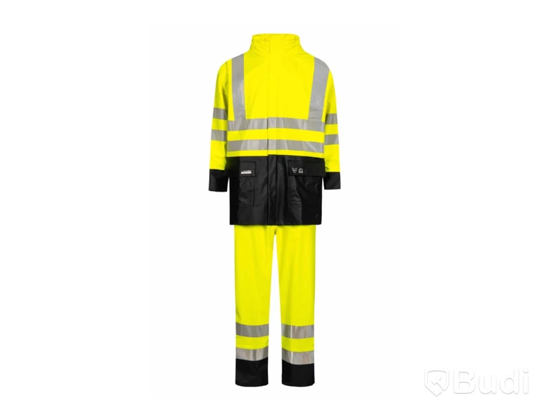 1 st REGNJACKA & 1st REGNBYXA VARSEL GUL STL 3XL , Märke: LYNGSOE RAINWEAR,  ord. pris: 1000 kr