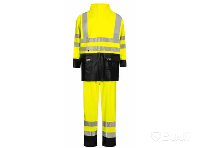 1 st REGNJACKA & 1st REGNBYXA VARSEL GUL STL 3XL , Märke: LYNGSOE RAINWEAR,  ord. pris: 1000 kr