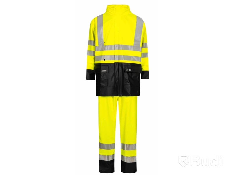 1 st REGNJACKA & 1st REGNBYXA VARSEL GUL STL 3XL , Märke: LYNGSOE RAINWEAR,  ord. pris: 1000 kr
