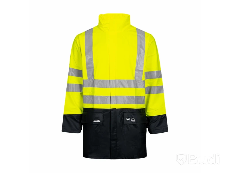 1 st REGNJACKA & 1st REGNBYXA VARSEL GUL STL 3XL , Märke: LYNGSOE RAINWEAR,  ord. pris: 1000 kr