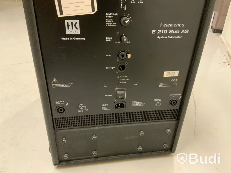 HK Audio E210 SUB AS BK Nypris ca 20 000 SEK