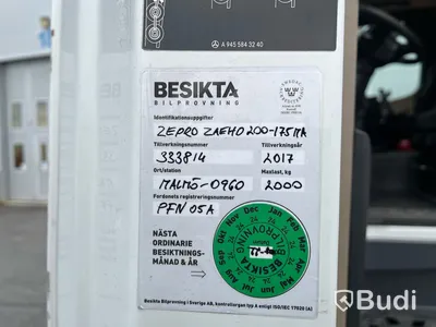 Kyl/Frys Mercedes-Benz Actros FRC klassat VAK skåp -2018