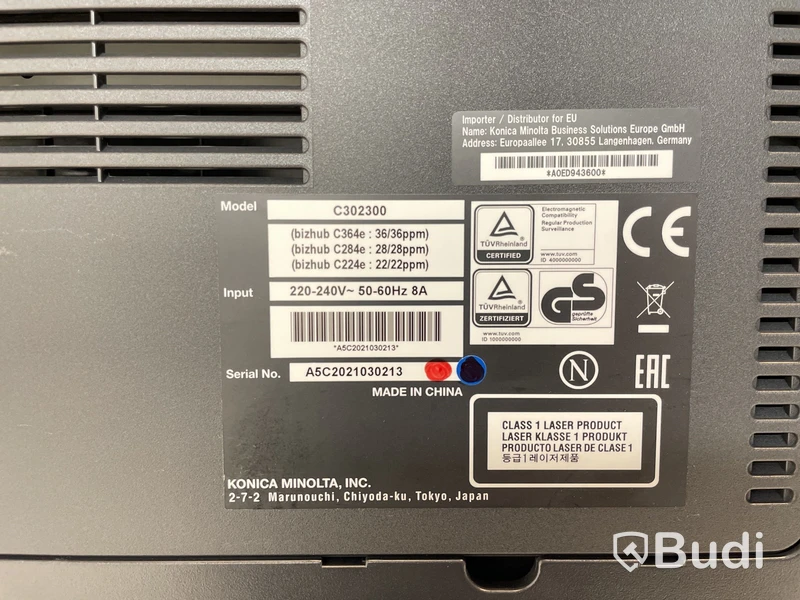 Skrivare/skanner/fax Konica Minolta, bizhub C284e