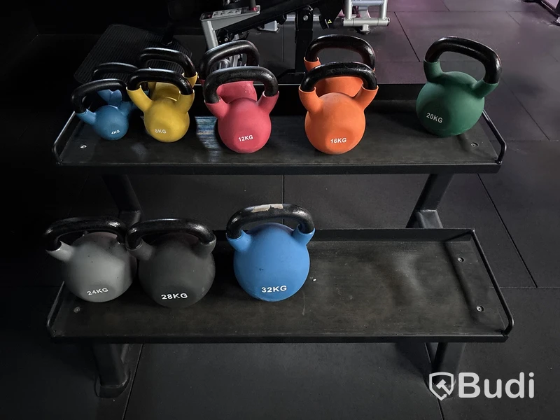 Parti med kettlebells, olika vikter