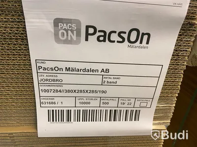 Pall med 300 packlådor 380x285x285