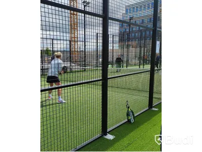 4 st Padelbanor kompletta från Eljoi padel (2021) med mobilt system från Unisport - professionellt nedmonterade
