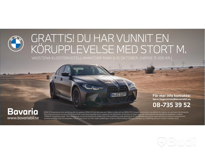 Bankörning på Mantorp i en BMW M3 Competition. Inklusive förarutbildning, hotell och middag
