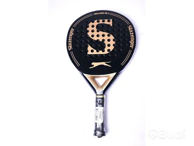 Padelrack - Slazenger Challenge No3 Black, med tillbehör 2 st wristband och 3 st overgrips