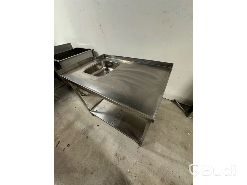 Rostfri bänk med ho