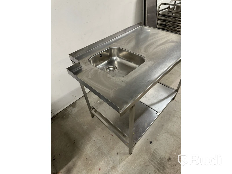 Rostfri bänk med ho