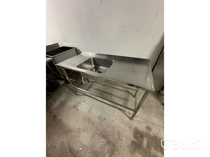 Rostfri bänk med ho