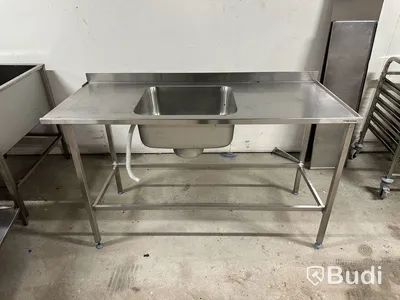 Rostfri bänk med ho