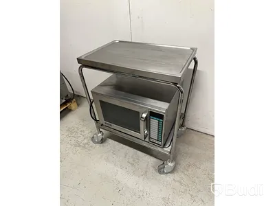 Microvågsugn Sharp 1800W/R -23AT och rostfri vagn