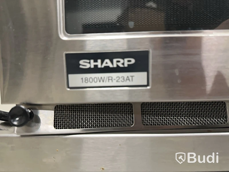 Microvågsugn Sharp 1800W/R -23AT och rostfri vagn