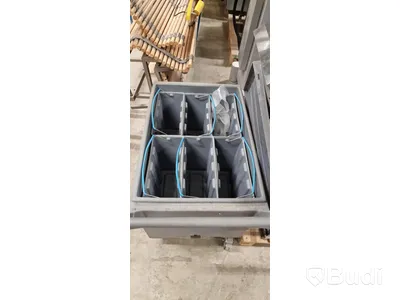 Sopsorteringsvagn med 6 kärl och bottenventil