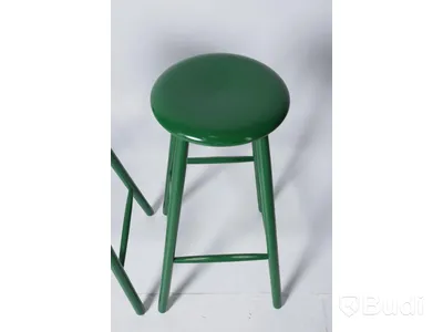 4st pallar i trä - gröna, Höjd: 80 cm