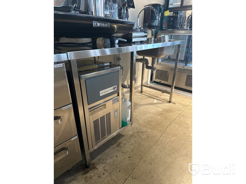 Rostfri bänk med ho